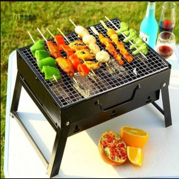 Portable Barbecue Machine BBQ - Black